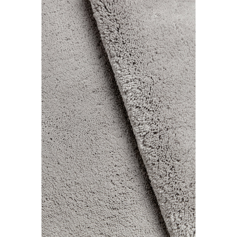 Deep Pile 100% Cotton Rectangle Bath Rug, Dove Gray