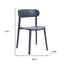 Ensemble de quatre chaises d'appoint en plastique robustes gris