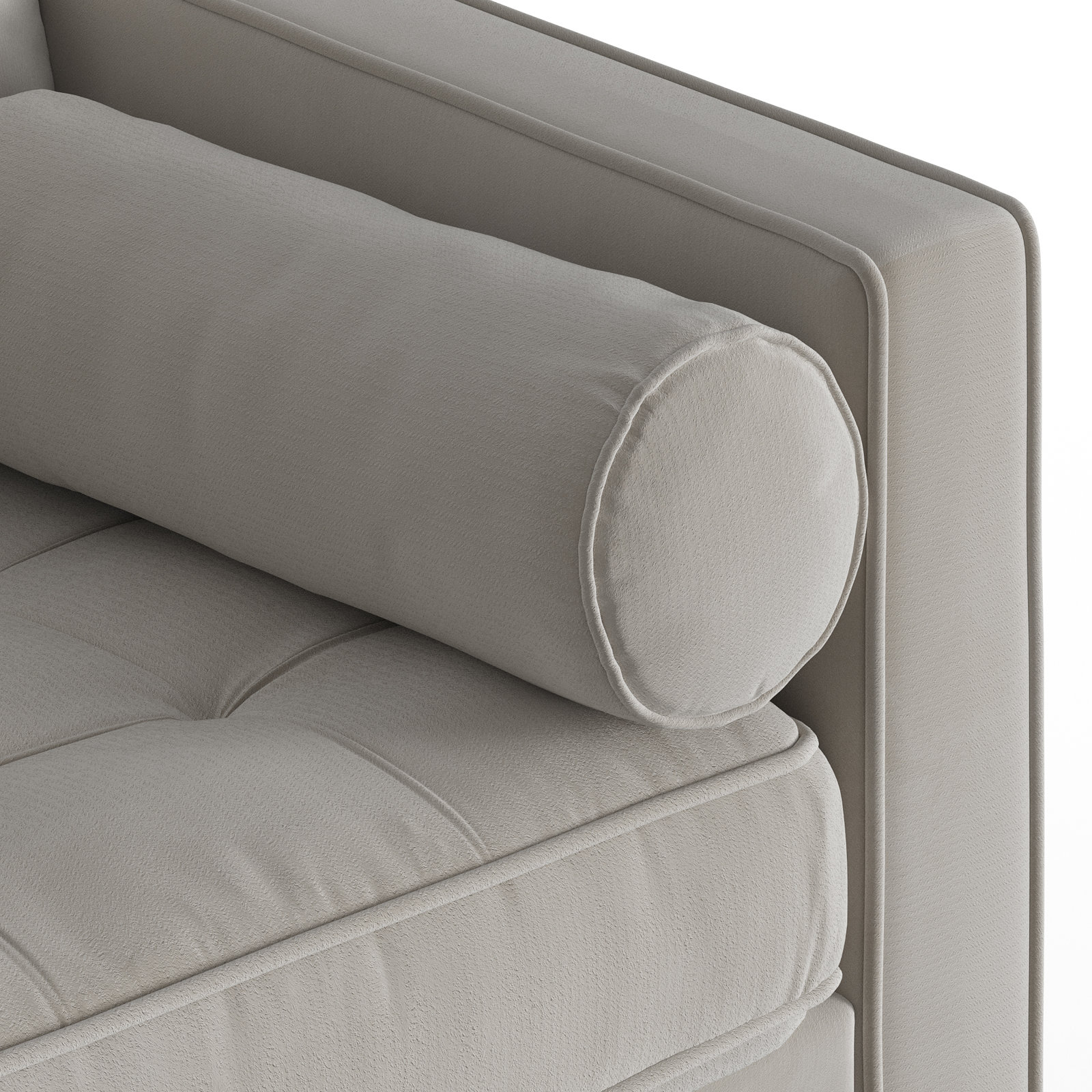 Geo Upholstered Reversible Chaise L-Sectional, Bella Platinum Performance Velvet