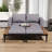 Outdoor Convertible Patio Daybed with Adjustable Leg Supports, Washable Cushions and Side Space-1811916076