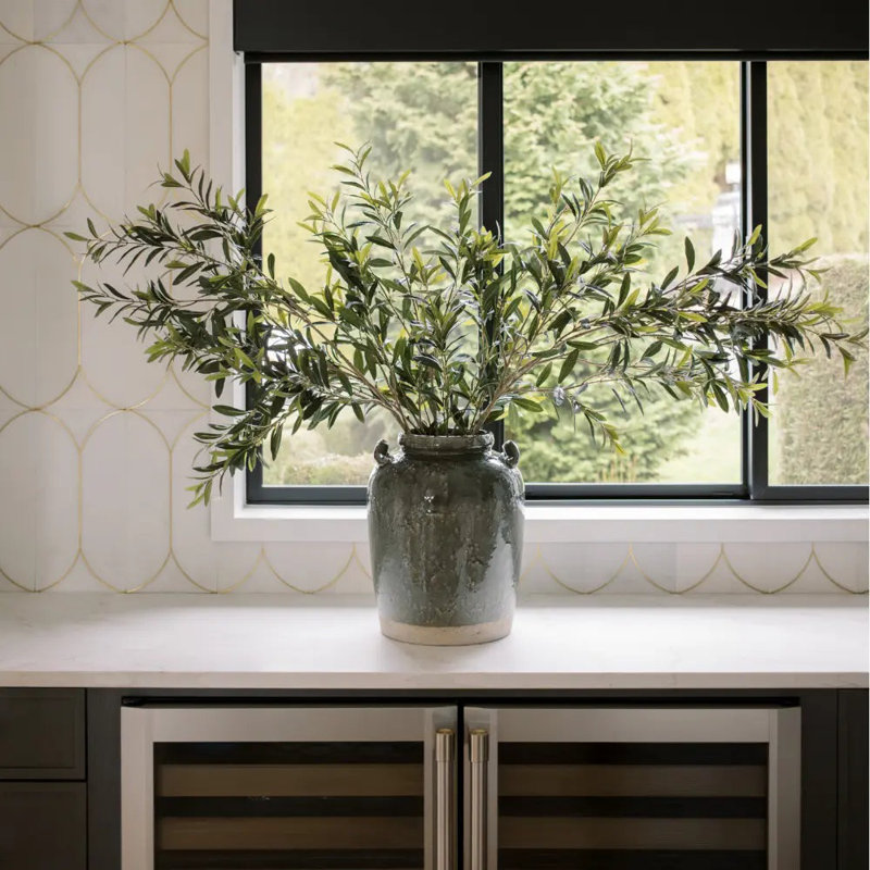 48" Artificial Olive Branch Stems