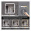 Miroir de salle de bain 36 po x 36 po à DEL, verre anti-explosion, résistant à la rouille, antibuée, changeant de tricolore, idéal pour tous les décors de salle de bain, un accessoire de salle de bain indispensable