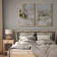 «Village enneigé, paysage alpin, hiver, nature, nature, décor, décor», 2 pièces-98249669-98249670