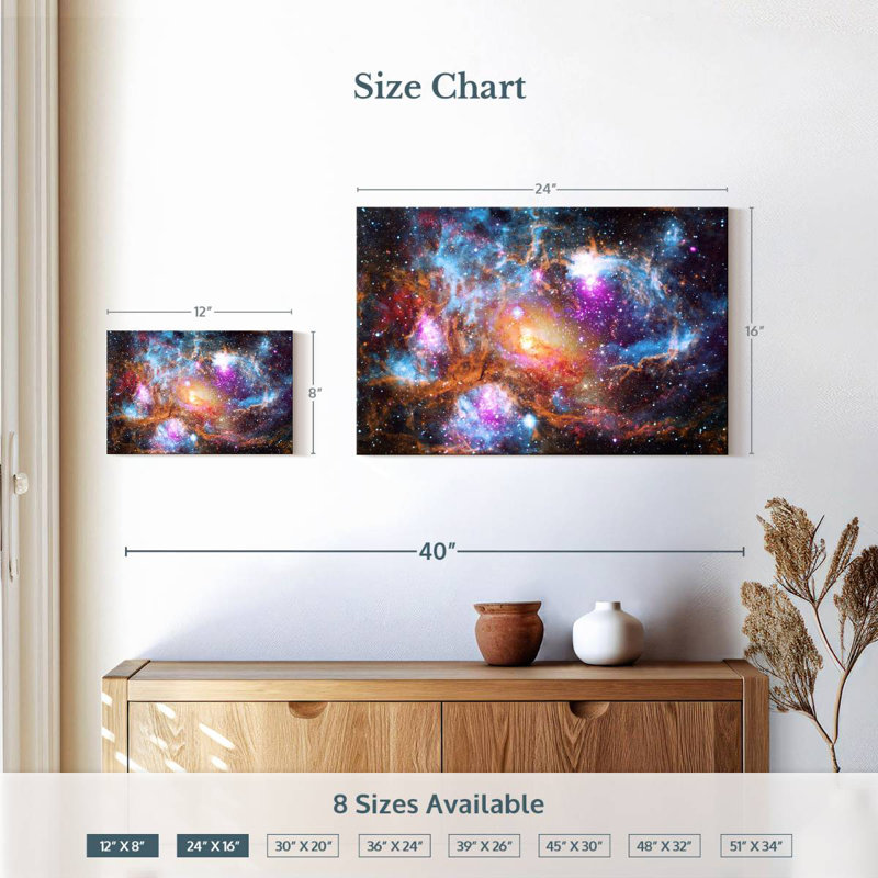 Oberax Galaxies cosmiques, H 16 po x l 24 po