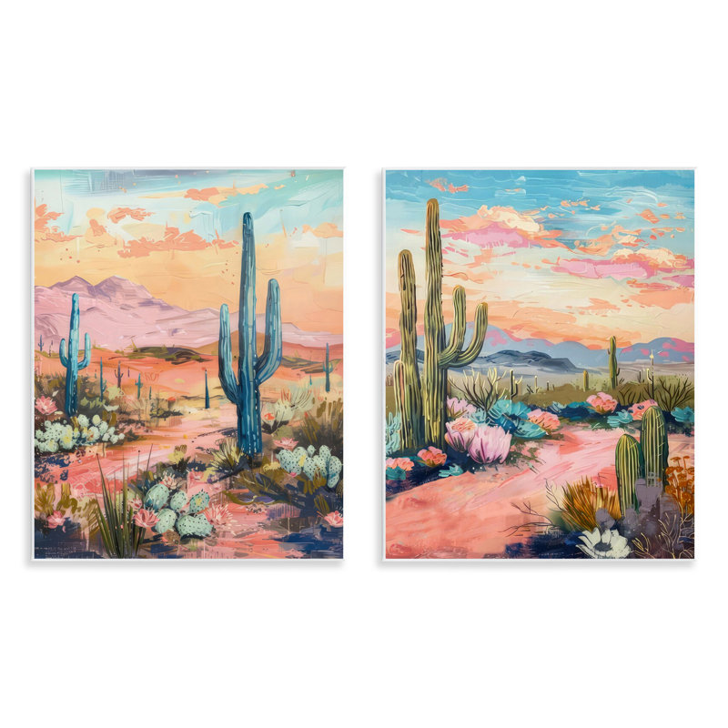  "Cactus Paths & Sunset", art mural par LSR Design Studio