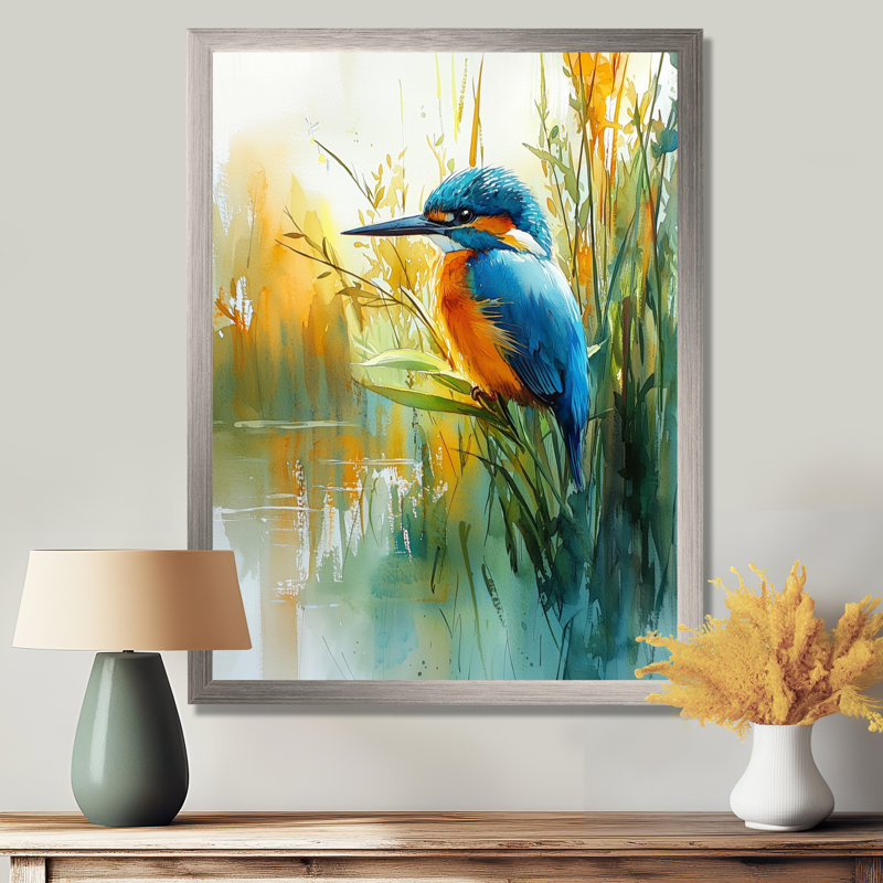 Lawrence - animaux, art mural, salon, 32" H x 16" W, Picture Framed, Silver