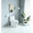 1.1/1.60 GPF Dual-Flush One Piece Toilet, Water-Saving Elongated Comfort Height Floor Mounted, Soft Closing Seat, 1000 Gram Map Flushing Score Toilet-120638391