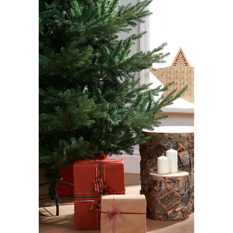 Green Realistic Fir Christmas Tree, 7' H