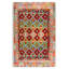 Geometric Cotton and Chenille Flatweave Area Rug-2139943564