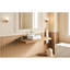 Surface solide de 20 po x 14 po pour lavabo de salle de bain en blanc mat - Polyvalent et vasque qui améliore la fonction esthétique