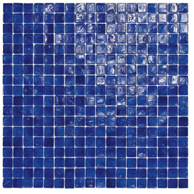 Bluestreak 5/8" x 5/8" Glass Mosaic