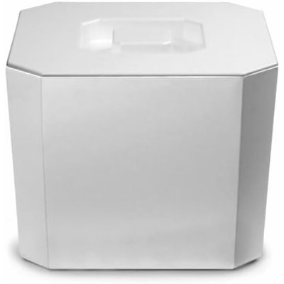 Ice Bucket With Lid, Bpa Free, 4.5 Litre Octagonal & Double Walled Insulation, Made In England, Perfect For Home Bars, Pubs, Restaurants, Bbqs And Picnics (white)