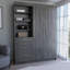 Armoire 3 tiroirs, porte double, tablette à 3 niveaux