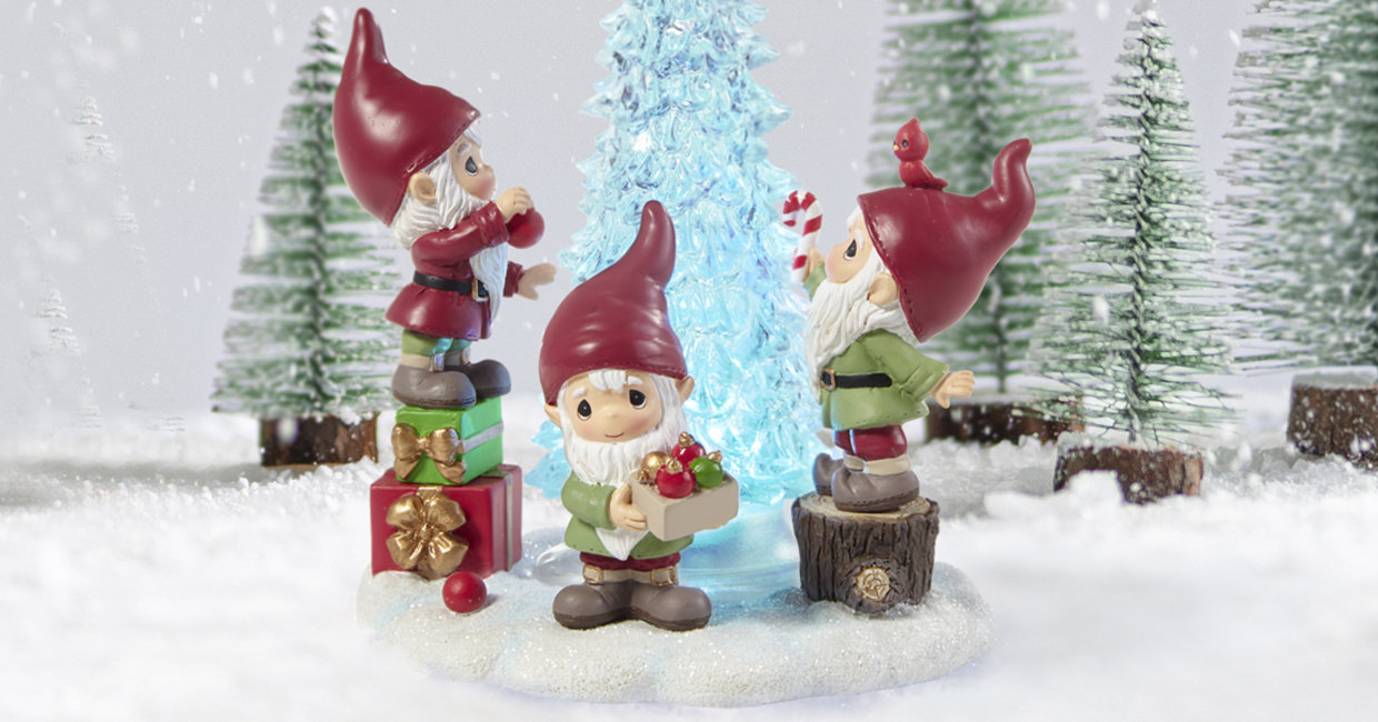 Winter Gnome Cute Pot Holders Trivets 2 Pcs Heat Resistant Trivets