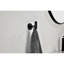 Porte-serviettes mural noir en acier inoxydable 304 6 pièces pour salle de bain et salle de bain