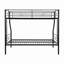 Lit superposé en métal, aucun sommier requis, grand rangement sous le lit, assemblage facile-1023114546