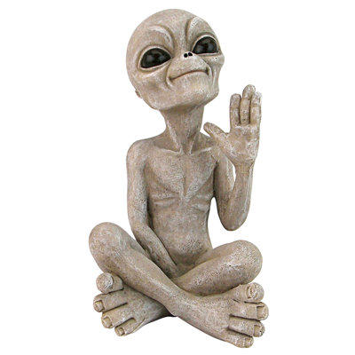 Statue extraterrestre ovni Greetings Earthlings