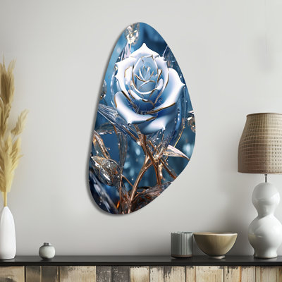 Cheshunt - Rose Fall Shape Assymterical Metal Wall Art