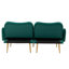 Canapé 65 pouces Mid-Century moderne avec 2 coussins-1072537837