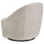 Fauteuil d'appoint pivotant Leon Chenille beige-133277213