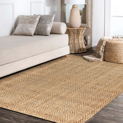 Tapis en jute tissé à la main Linnea Espina