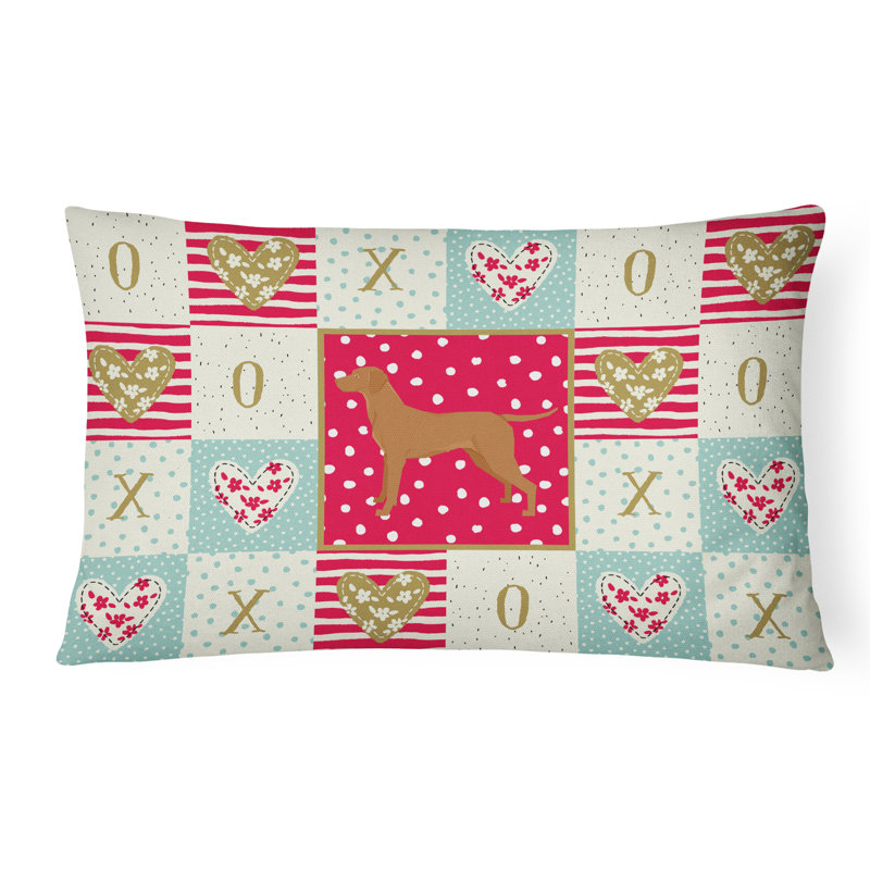  Coussin d'extérieur rectangulaire rembourré Vizsla Love