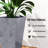 Set Of 3 Tall Planters,Plastic Flower Pots