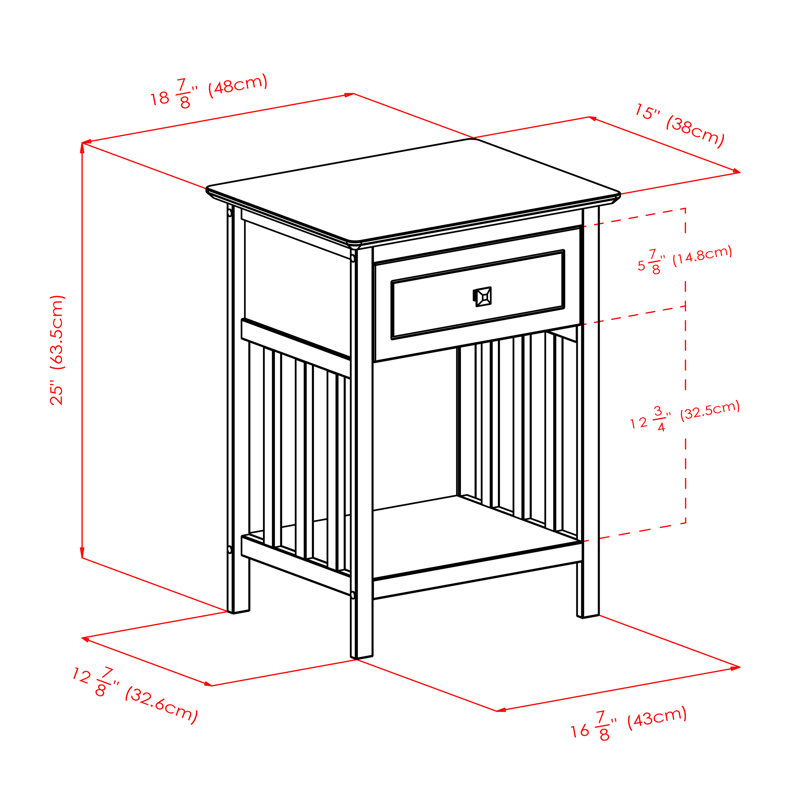 Gu End Table with Storage