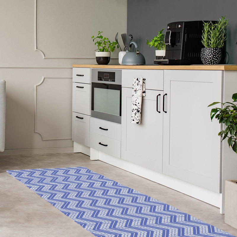 Chenille Chevron Indoor Rug, Runner 2'5" x 8'