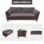 Ensemble de canapé de salon 2 pièces Mid-Century -1244336835