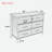 Dresser Cabinet With 6 Drawers And Gold Handles-1553856009