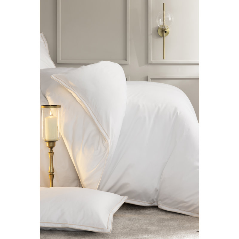 Solid Colour Duvet Cover Set with Pillowcases, Double - 2 Standard Pillowcases