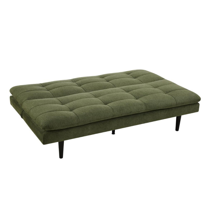 Warwick 3 Seater Linen Blend Sofa Bed, Green