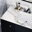 Plaque de meuble-lavabo 43 po - blanc avec veines élégantes, plateau de 43 po pour rénovation, évier rectangulaire et dosseret de 4 po, trou de robinet pré-percé, pierre frittée, American Bath Connaissances