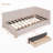 Upholstered Daybed With 2 Storage Drawers-88053517