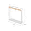 Porte-serviettes Yamazaki Home - Rangement de cuisine, organisateur de table, acier et bois