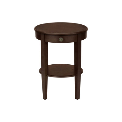 Accent Table,2 Tier,Side Table,Round for Bedroom