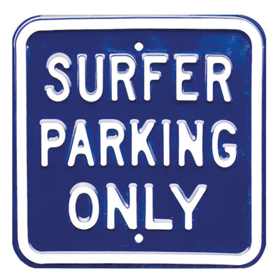 Surfer Parking Only 1 Piece Wall Art