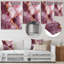 «Pink and Gold Marble River IV», reproduction d'art murale abstraite en métal-1726604235
