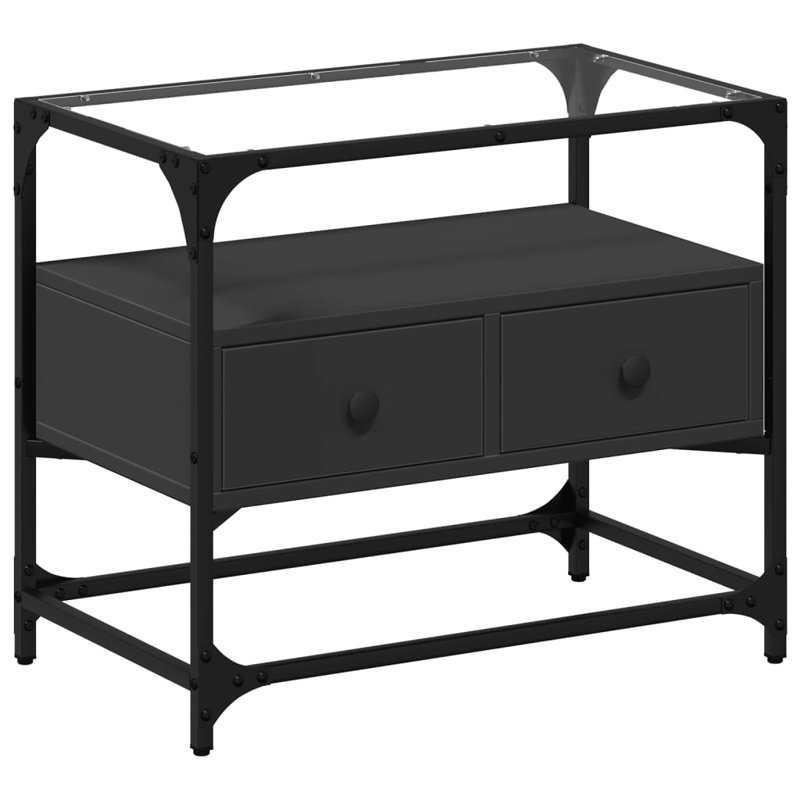 Yes_No_Yes_No_No TV Stand, Black, 60cm