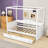 Karalin Twin 2 Drawers Wood Canopy DayBed-393888557