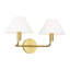 Luminaire de salle de bain Lansvale Sean Lavin Courson avec abat-jour en lin blanc-1414651849-1414651850-1414651860