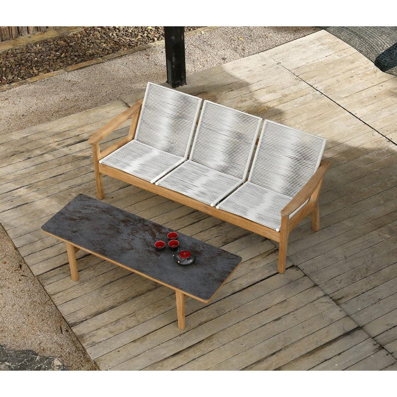 Monterey Outdoor Coffee Table, Black