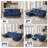 Tennielle 123.62" W Upholstered Modular Sectional Sofa-452062797