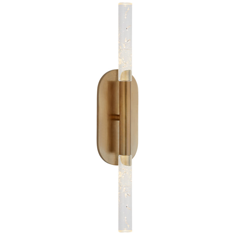Kelly Wearstler Rousseau Medium Vanity Sconce, Antique-Burnished Brass