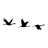 Decorative Metal Wall Accessory Set (3 Pieces), Black Finish | 100% Metal, Thickness: 0.05 inches | Bird 1: 11.0 x 5.9 inches, Bird 2: 10.6 x 7.5 inches, Bird 3: 10.8 x 4.3 inches | Stylish Home Décor for Living Room & Office