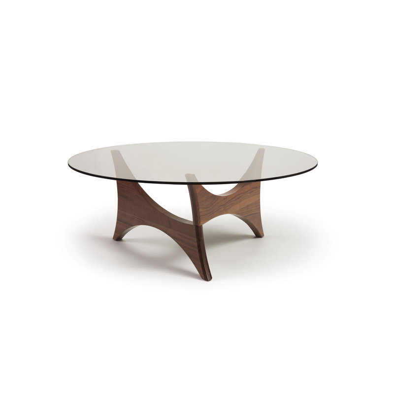 Table basse Pivot Statements, H 16,5 po x L 42 po x l 42 po, Transparent
