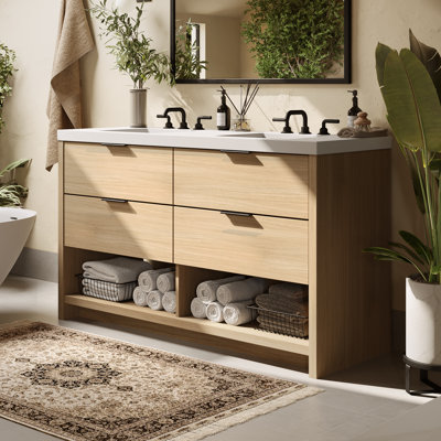 Vue 72" W Freestanding Double Bathroom Vanity
