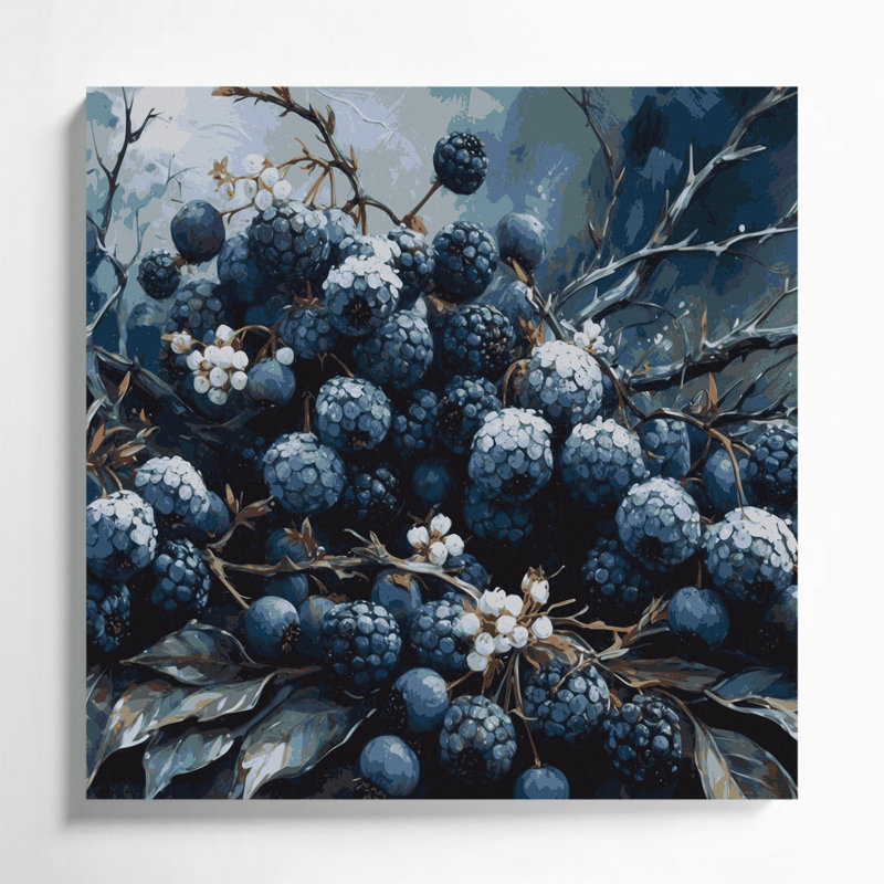 Art mural sur toile Fruit Sloe, H 8 po x l 8 po