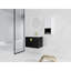 Meuble-lavabo de salle de bain avec lavabo en céramique et armoire latérale-487617118